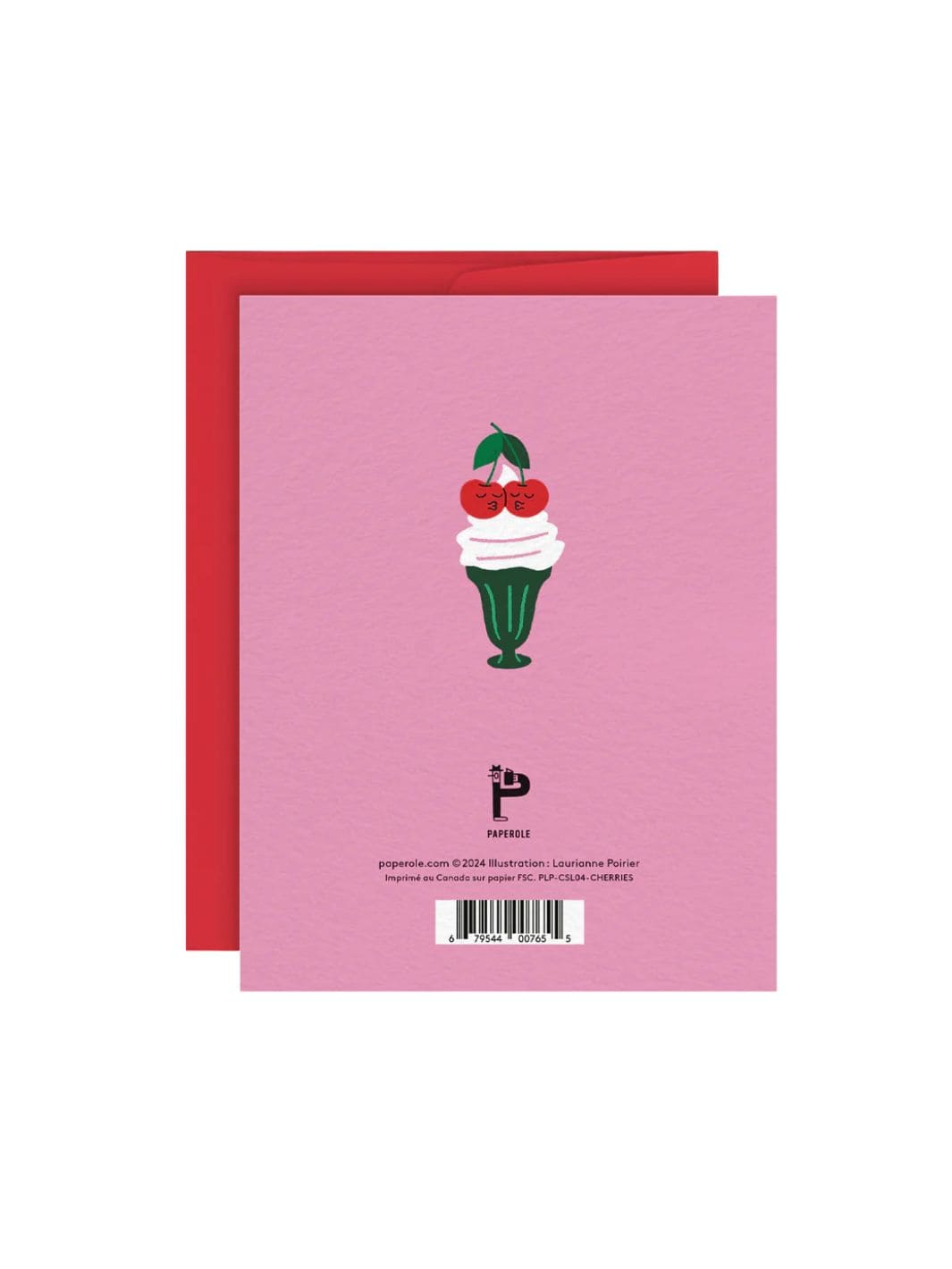 Paperole CHERRIES — Greeting Card by Laurianne Poirier | Twentyseven Toronto