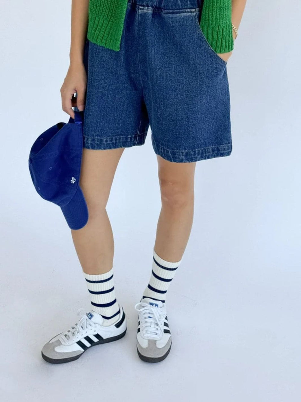 Le Bon Shoppe City Shorts in Blue Denim | Twentyseven Toronto