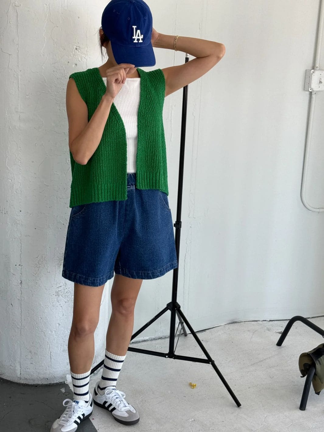 【BAON】Cochatine Denim Short Pants Cyber Blue Bandits Low Waist Denim Shorts - Cyber Blue | One