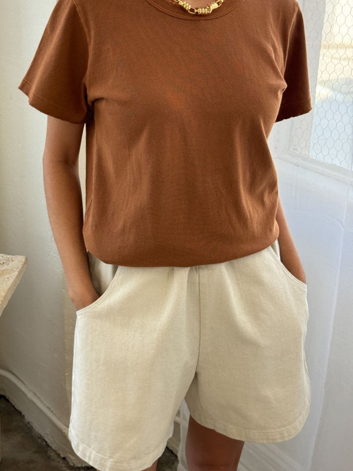 Le Bon Shoppe City Shorts in Naturel | Twentyseven Toronto