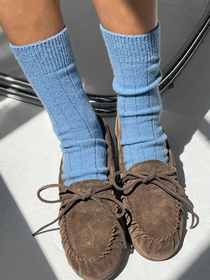 Le Bon Shoppe Classic Cashmere Socks - Bluebell | Twentyseven Toronto