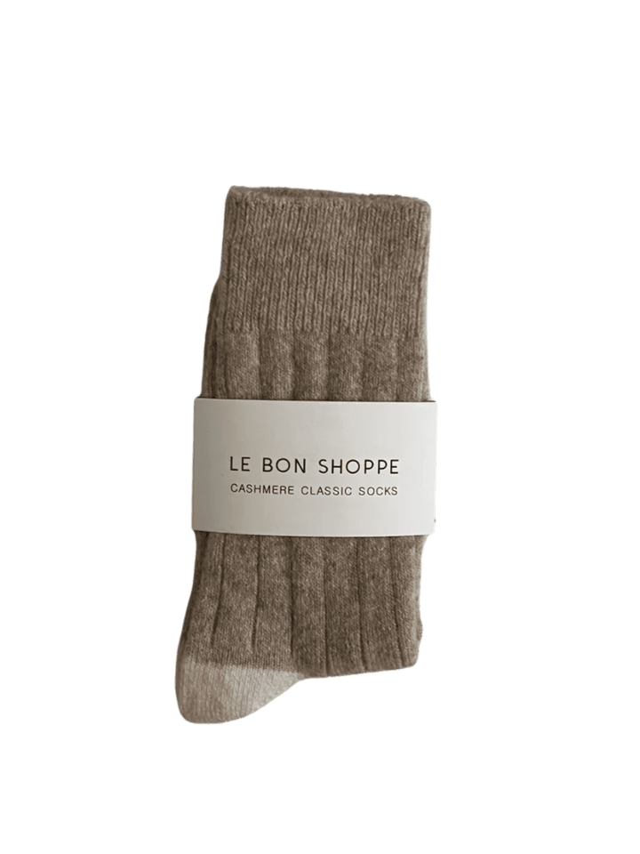 Le Bon Shoppe Classic Cashmere Socks - Fawn | Twentyseven Toronto