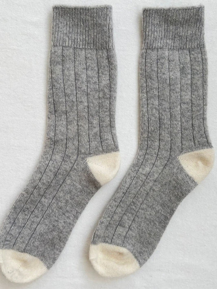 Le Bon Shoppe Classic Cashmere Socks - Grey Melange | Twentyseven Toronto