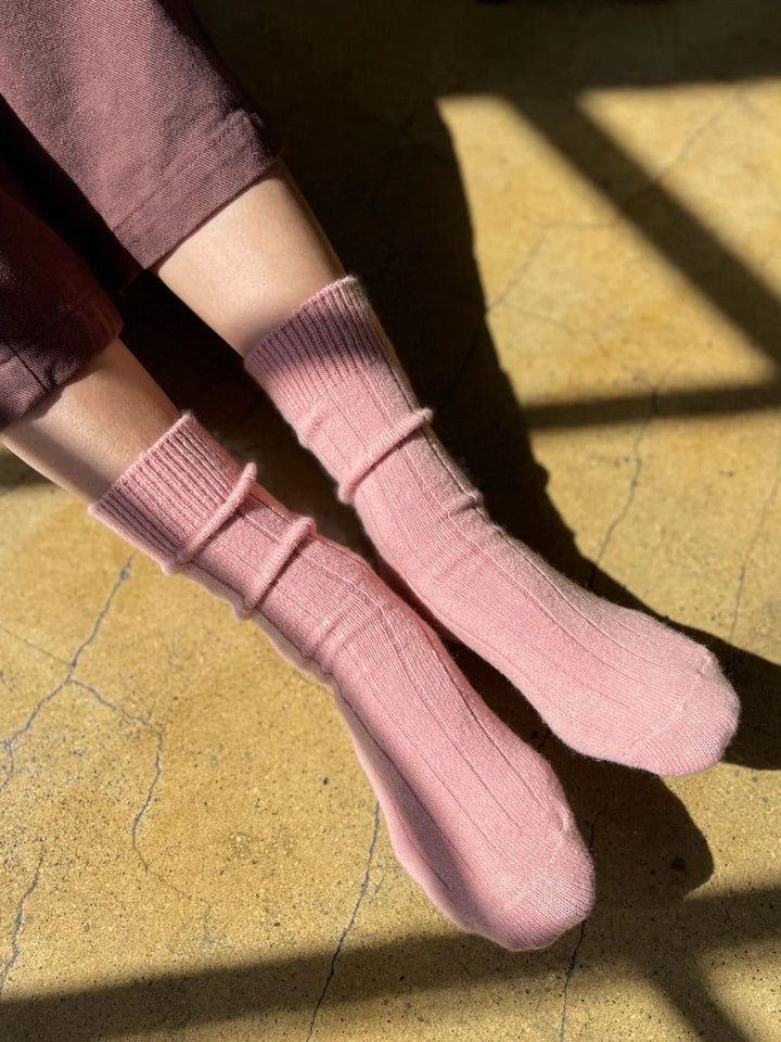 Le Bon Shoppe Classic Cashmere Socks - Rose Petal | Twentyseven Toronto