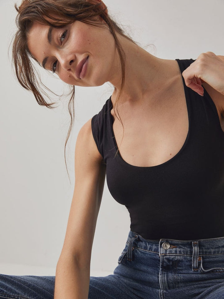 Free People Clean Lines Muscle Cami in Black | Twentyseven Toronto