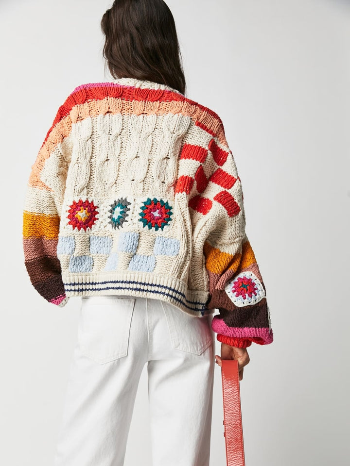 Free People Clear Skies Cardi in Cream Combo | Twentyseven Toronto