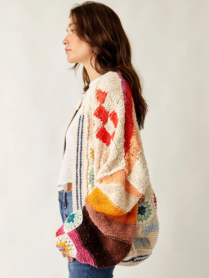 Free People Clear Skies Cardi in Cream Combo | Twentyseven Toronto