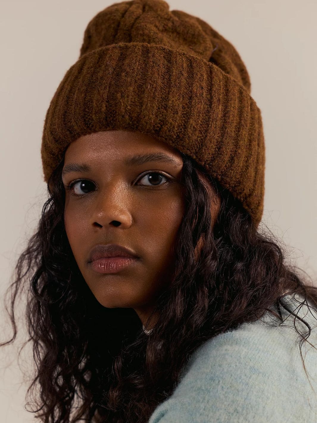Free People Coastline Beanie in Coffee | Twentyseven Toronto