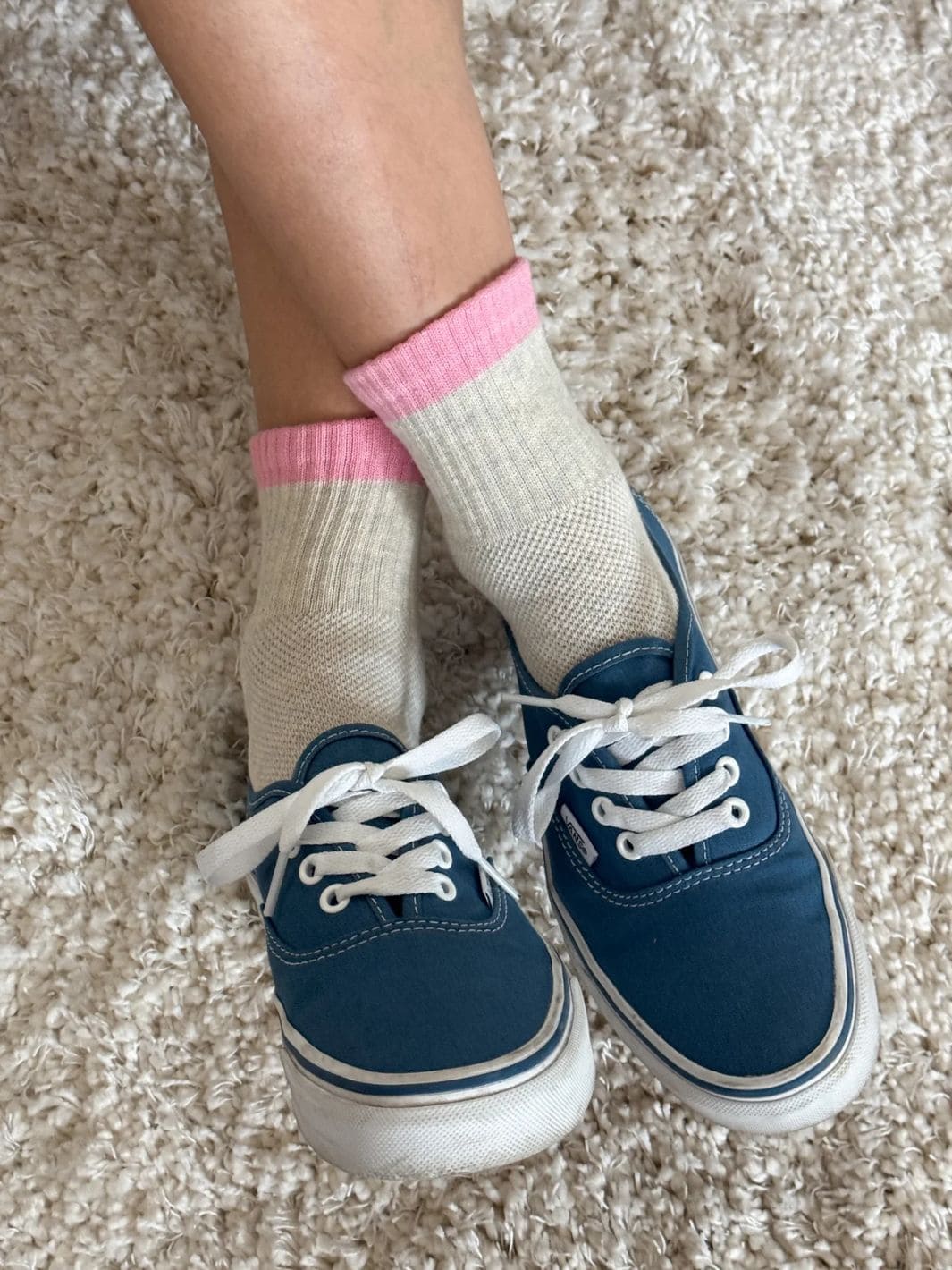Le Bon Shoppe Color Block Girlfriend Socks in Grey Pink | Twentyseven Toronto