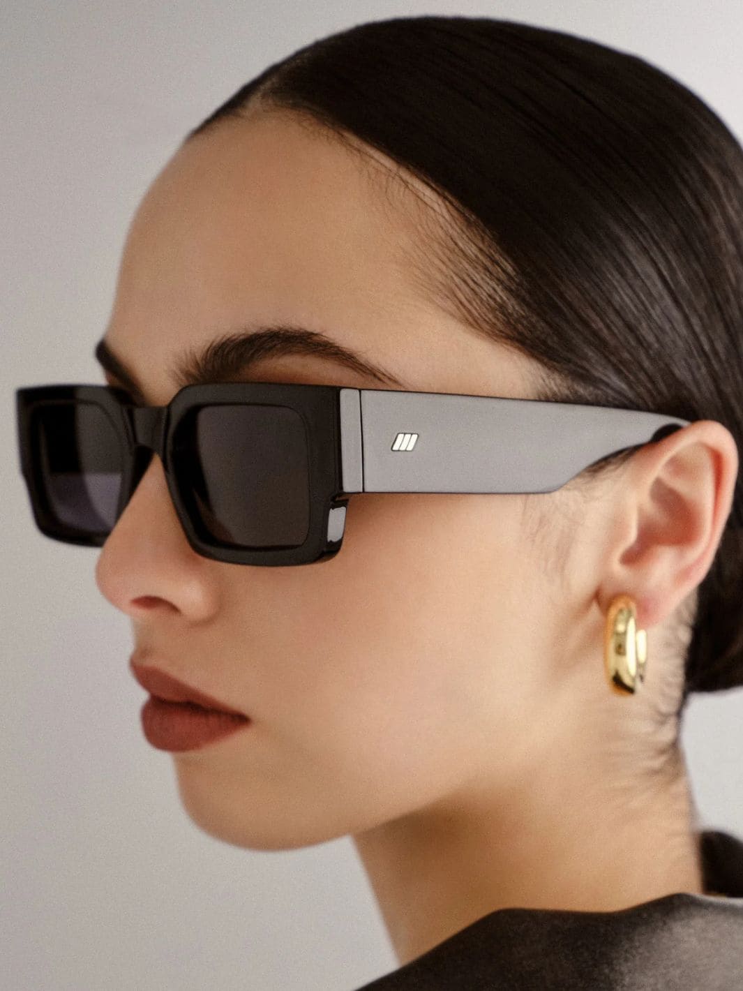 Le Specs Contemplation in Black Polarised Sunglasses | Twentyseven Toronto