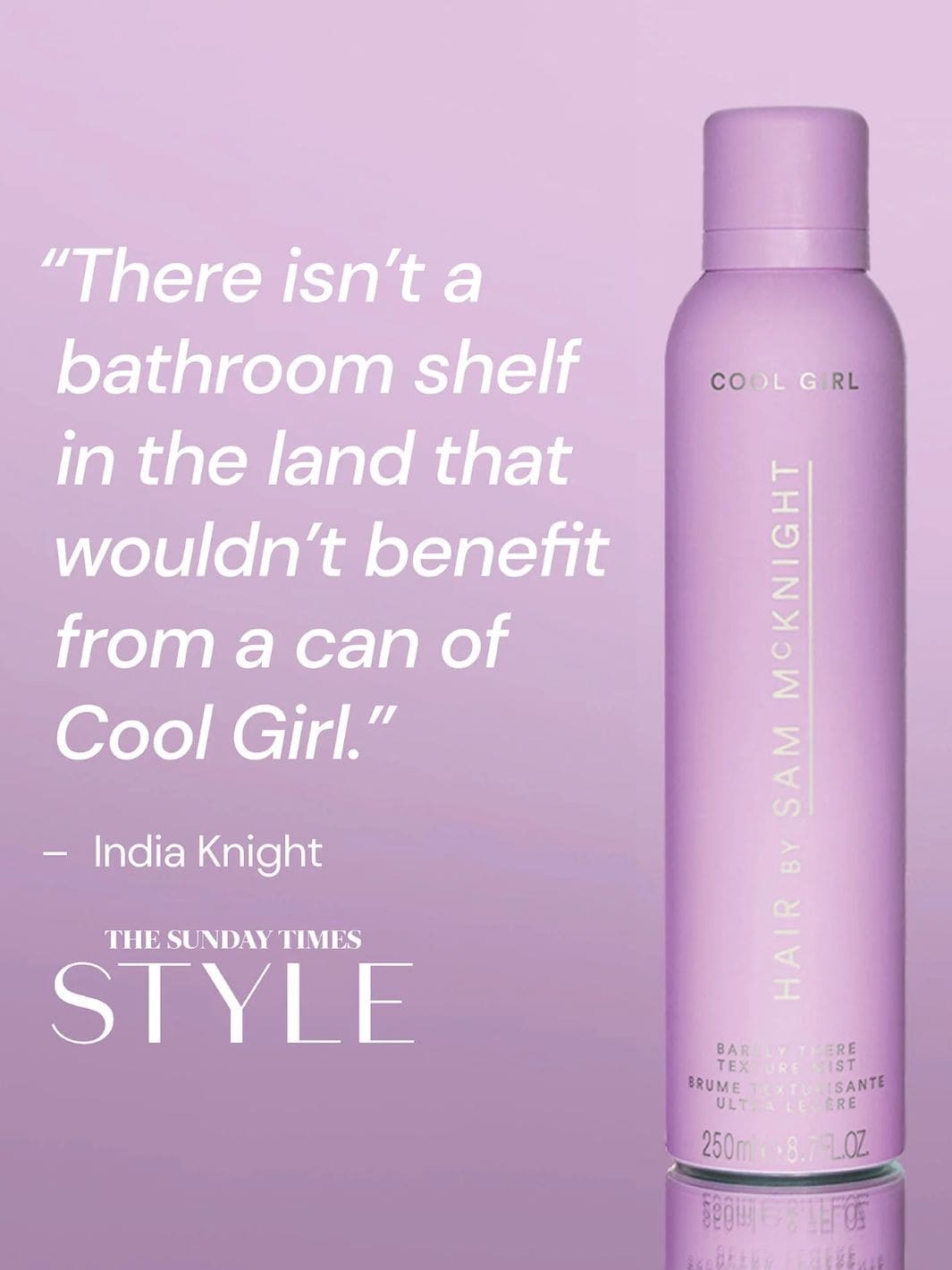 Hair by Sam McKnight Cool Girl Barely There Texture Spray, Full Size 250ml | Twentyseven Toronto