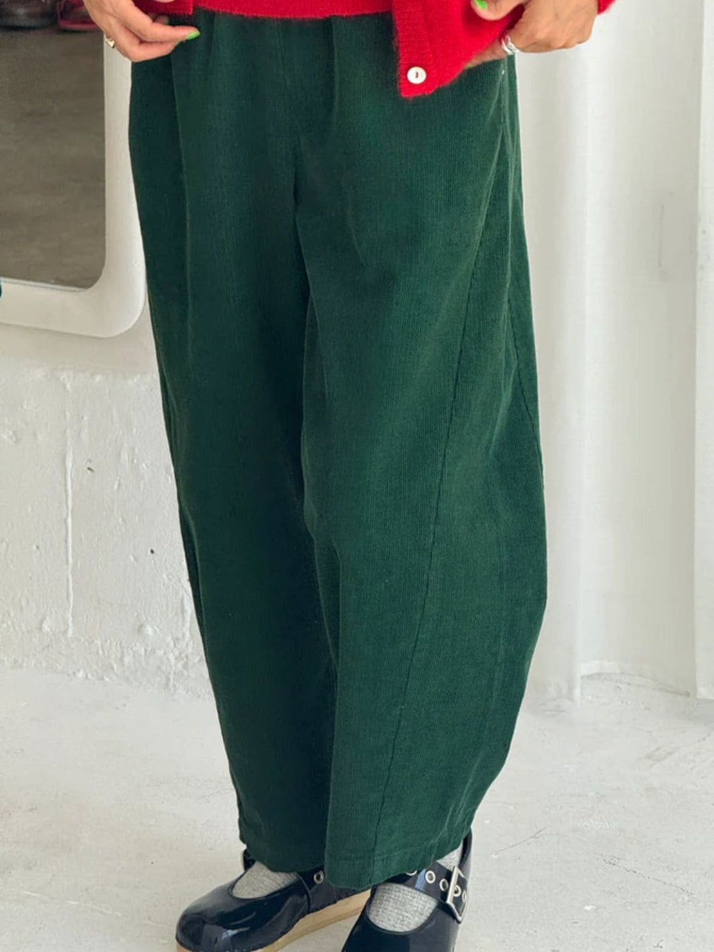 Le Bon Shoppe Corduroy Arc Pants in Foret | Twentyseven Toronto