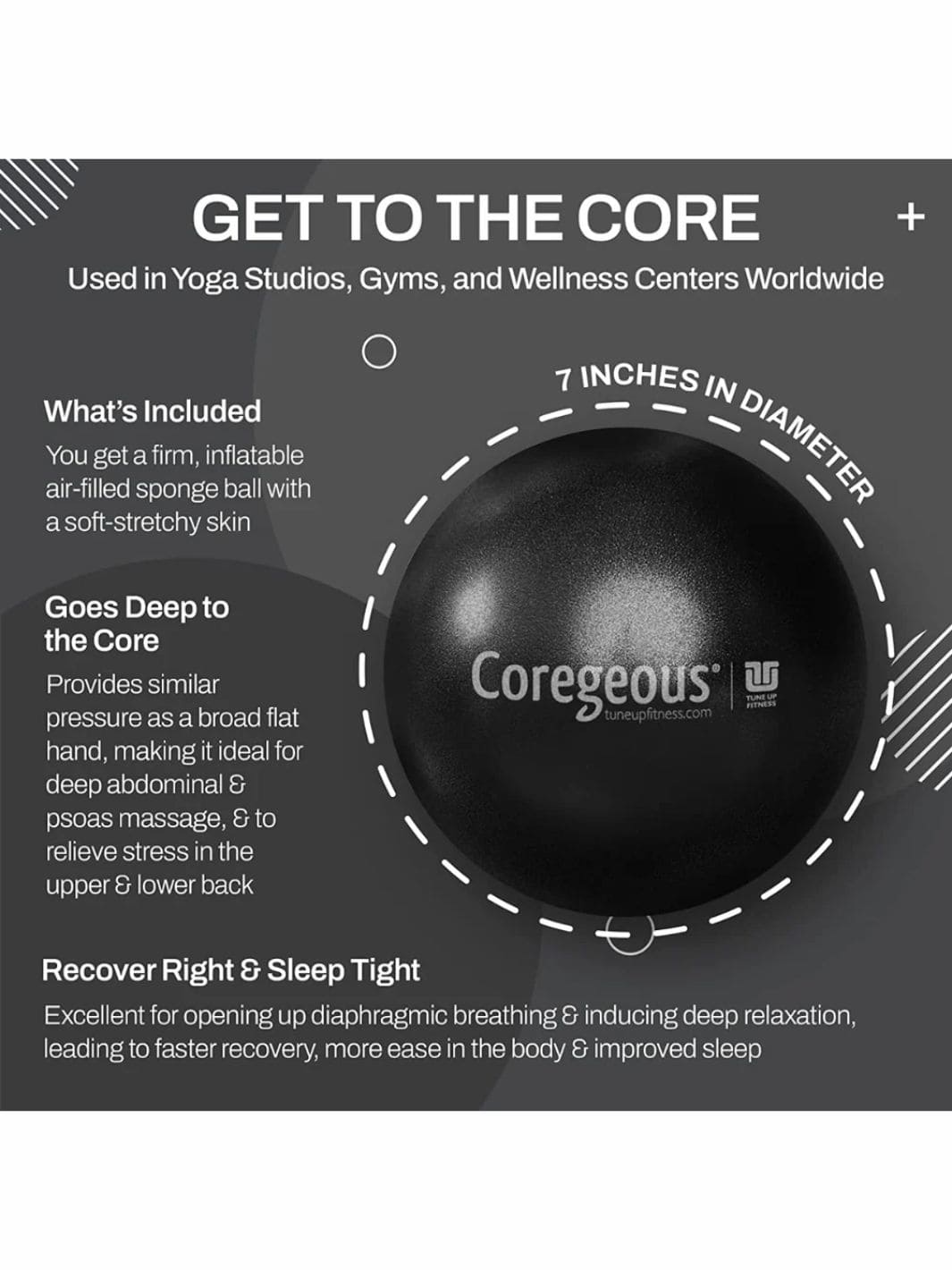 Tune Up Fitness Coregeous Ball - Graphite | Twentyseven Toronto