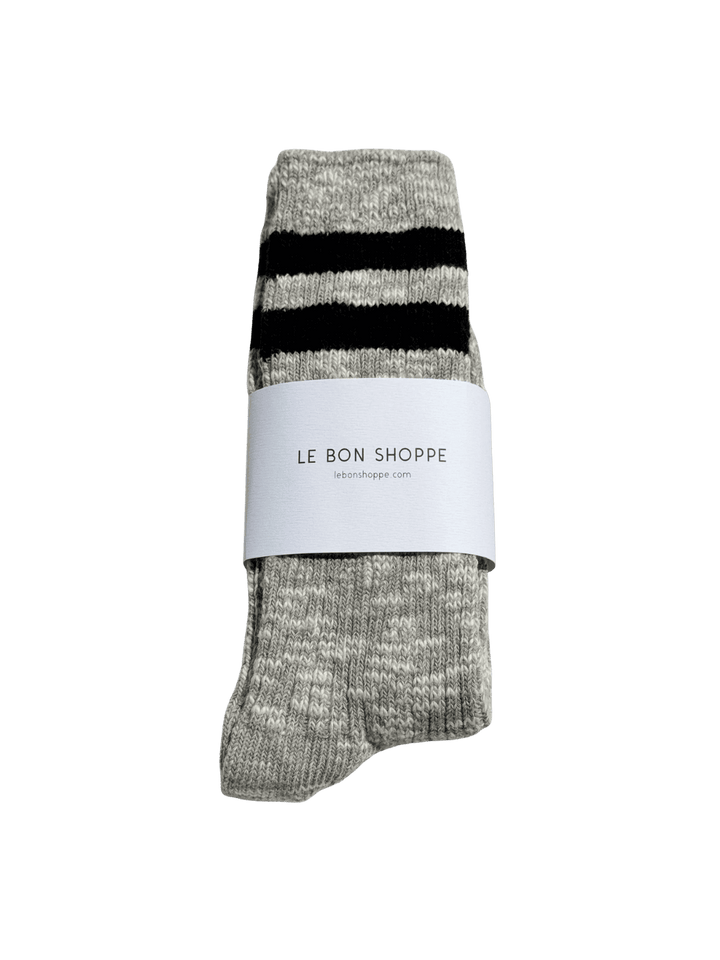 Le Bon Shoppe Cottage Varsity Socks - Ht.Grey Varsity | Twentyseven Toronto