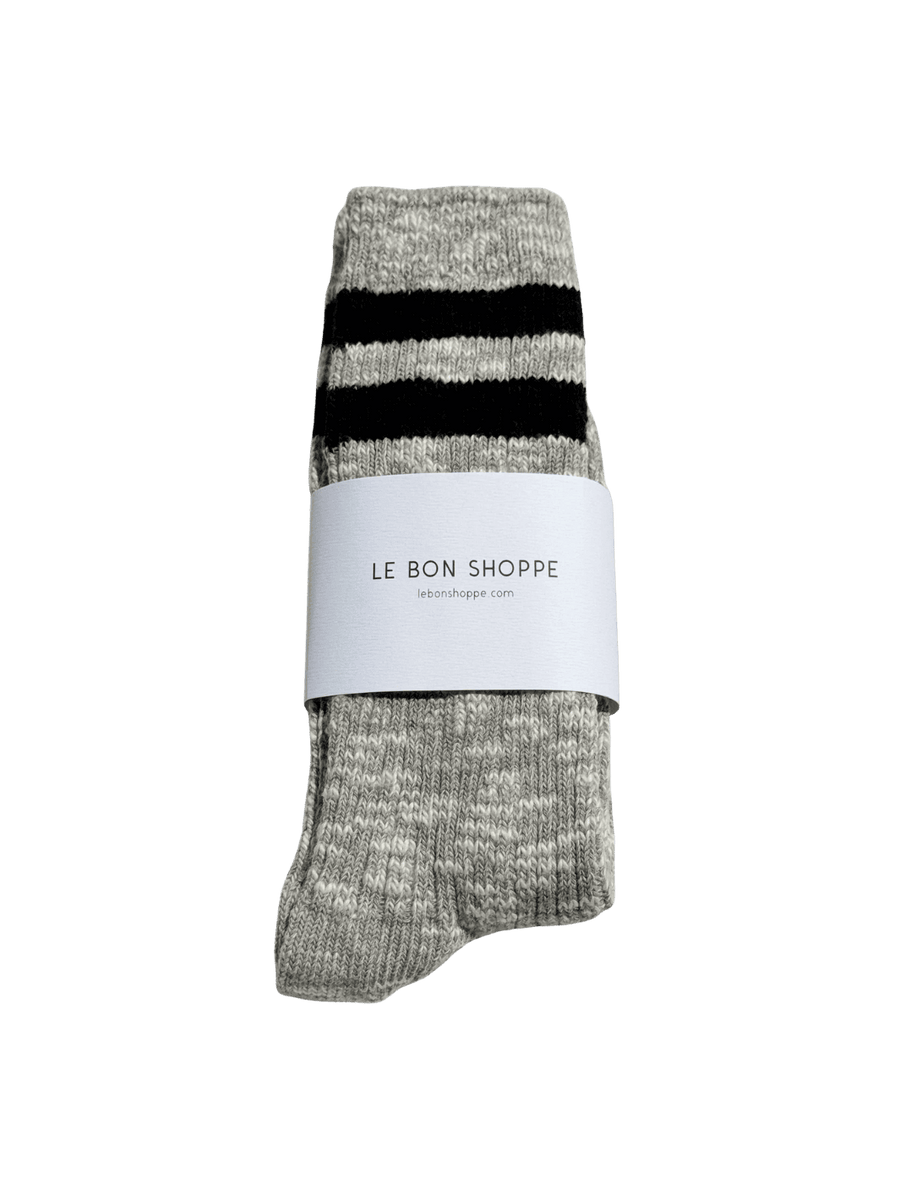 Le Bon Shoppe Cottage Varsity Socks - Ht.Grey Varsity | Twentyseven Toronto