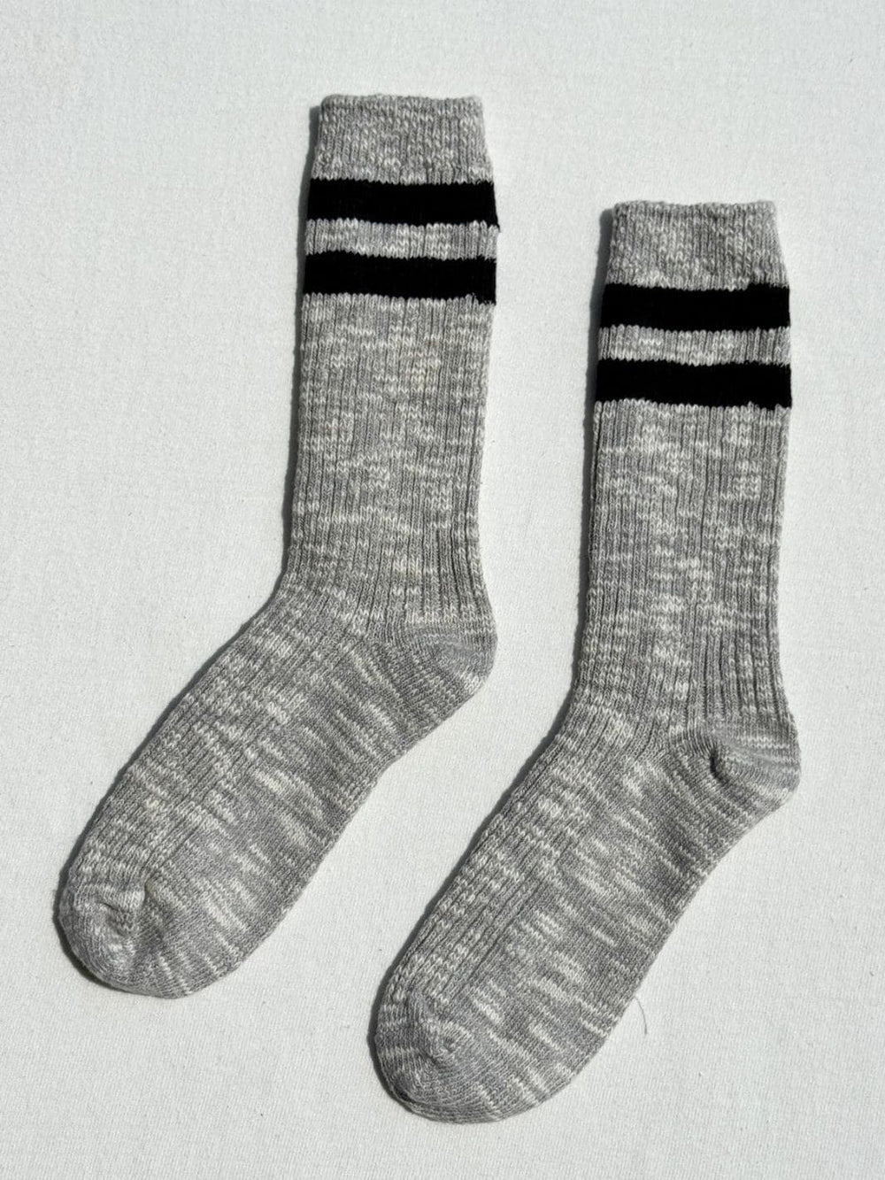 Le Bon Shoppe Cottage Varsity Socks - Ht.Grey Varsity | Twentyseven Toronto
