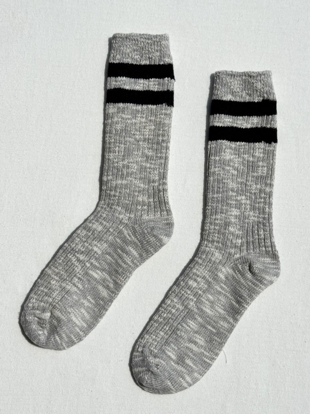 Le Bon Shoppe Cottage Varsity Socks - Ht.Grey Varsity | Twentyseven Toronto