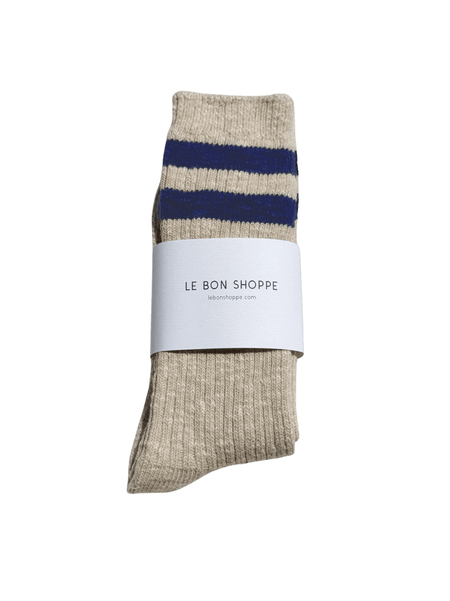 Le Bon Shoppe Cottage Varsity Socks - Oatmeal Varsity | Twentyseven Toronto