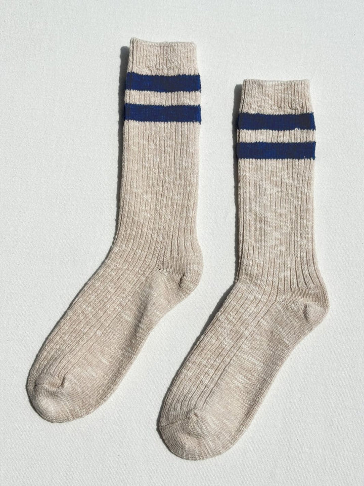 Le Bon Shoppe Cottage Varsity Socks - Oatmeal Varsity | Twentyseven Toronto