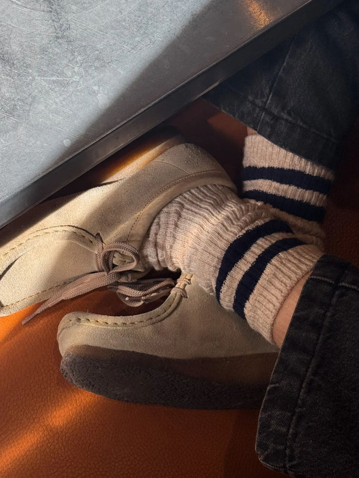 Le Bon Shoppe Cottage Varsity Socks - Oatmeal Varsity | Twentyseven Toronto