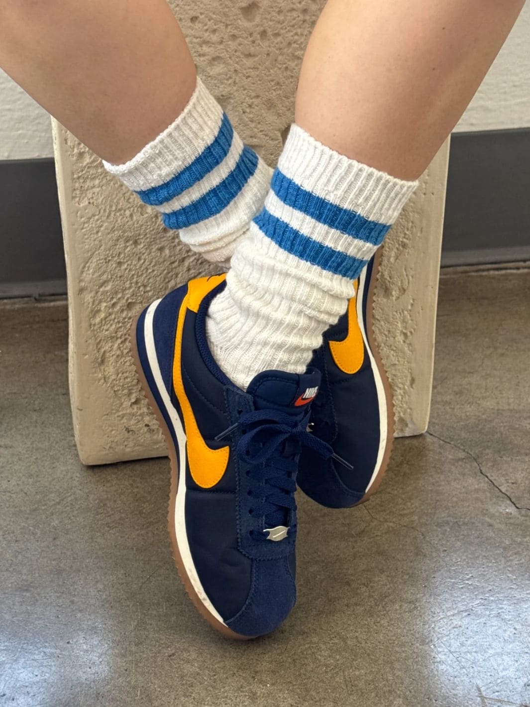 Le Bon Shoppe Cottage Varsity Socks - White Varsity | Twentyseven Toronto