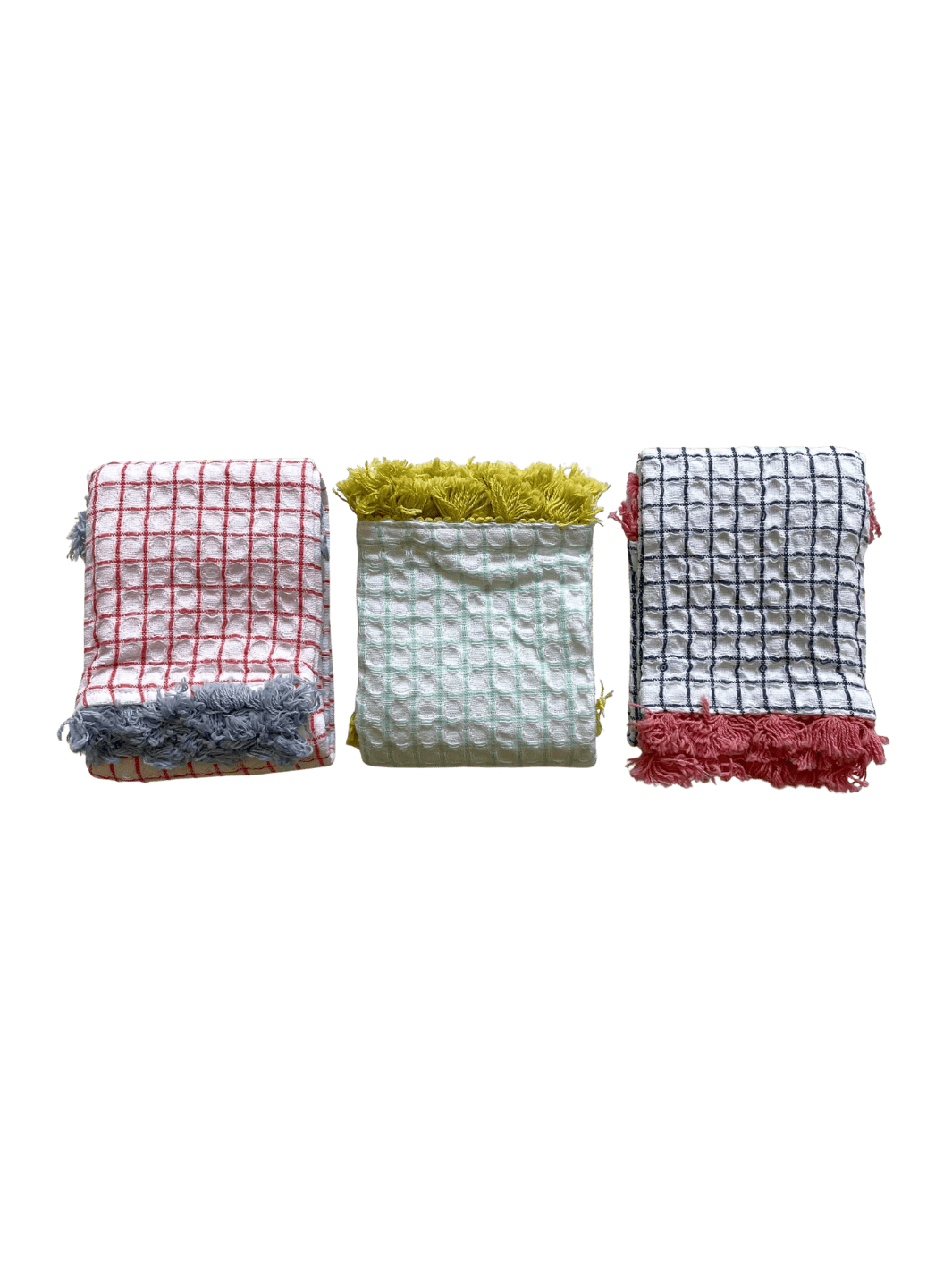 100% Cotton Waffle Fringe Kitchen Dishcloth