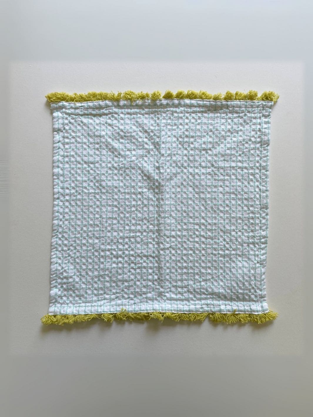 100% Cotton Waffle Fringe Kitchen Dishcloth