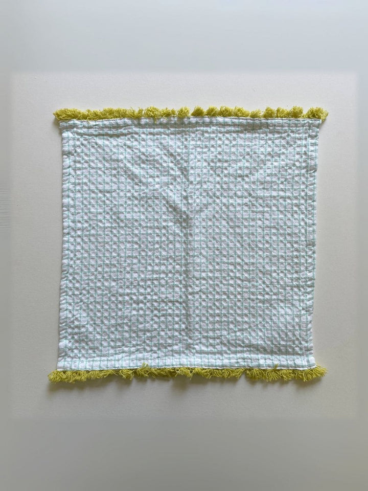 100% Cotton Waffle Fringe Kitchen Dishcloth