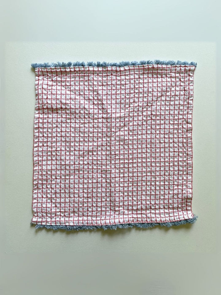 100% Cotton Waffle Fringe Kitchen Dishcloth