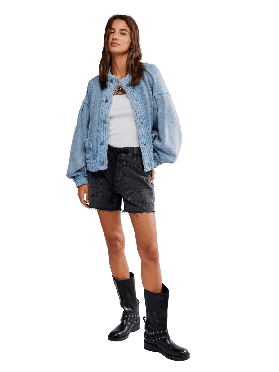 Free People Cute In This Cardi in Dusty Blue | Twentyseven Toronto