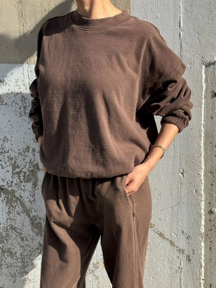 Le Bon Shoppe Daisy Long Sleeve Top in Chocolate | Twentyseven Toronto