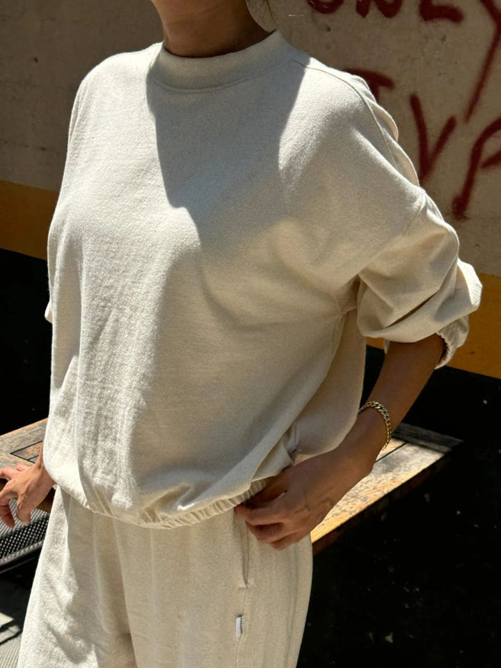 Le Bon Shoppe Daisy Long Sleeve Top in Naturel | Twentyseven Toronto