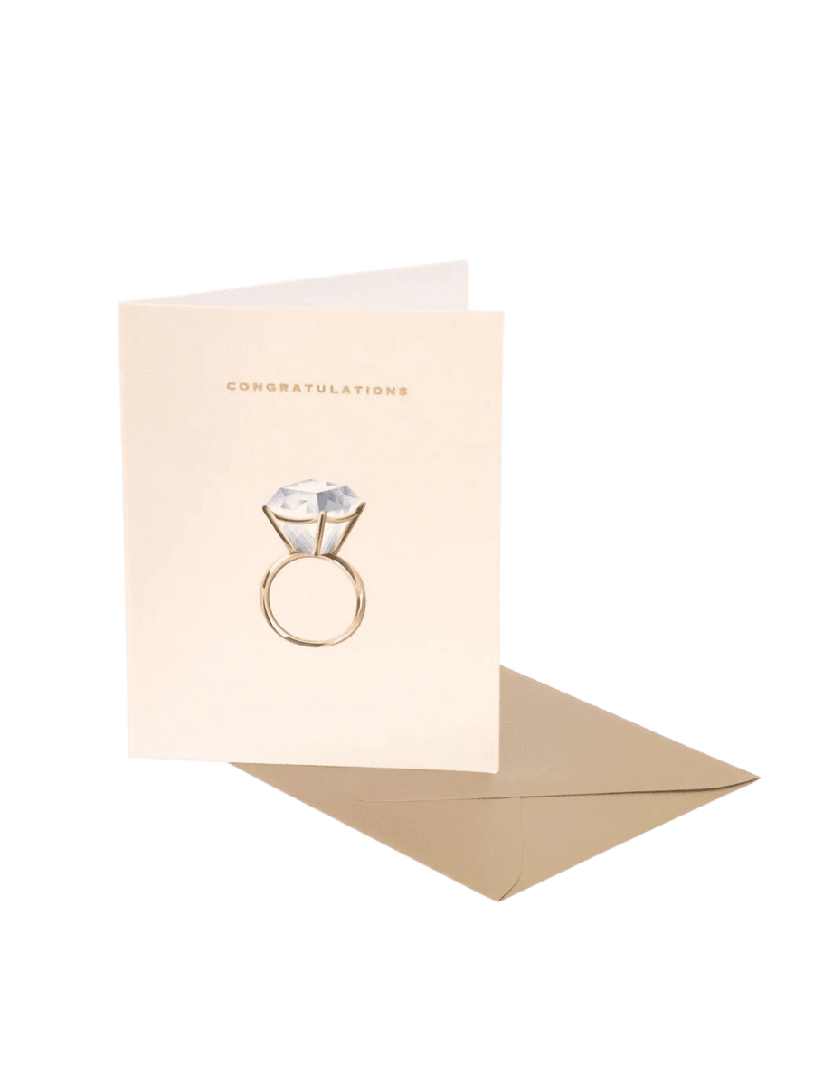 Clap Clap Design Diamond Ring Congratulations Card | Twentyseven Toronto