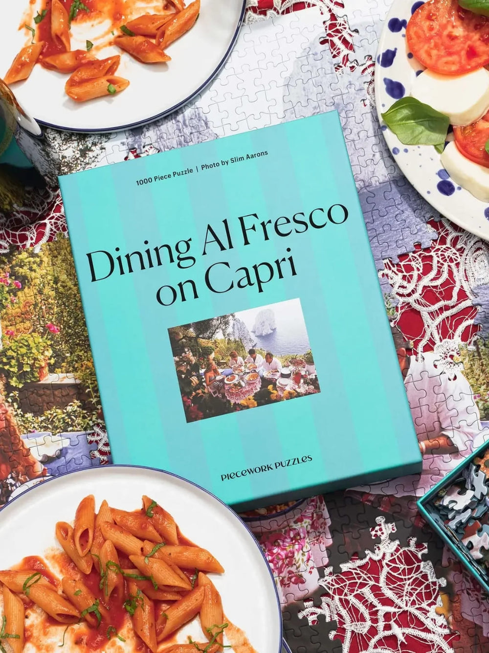 Piecework Puzzles Dining Al Fresco On Capri Slim Aarons Collab - 1000 Piece Puzzle | Twentyseven Toronto