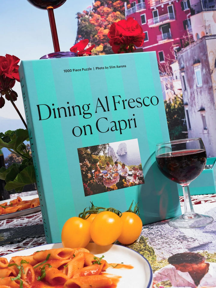 Piecework Puzzles Dining Al Fresco On Capri Slim Aarons Collab - 1000 Piece Puzzle | Twentyseven Toronto
