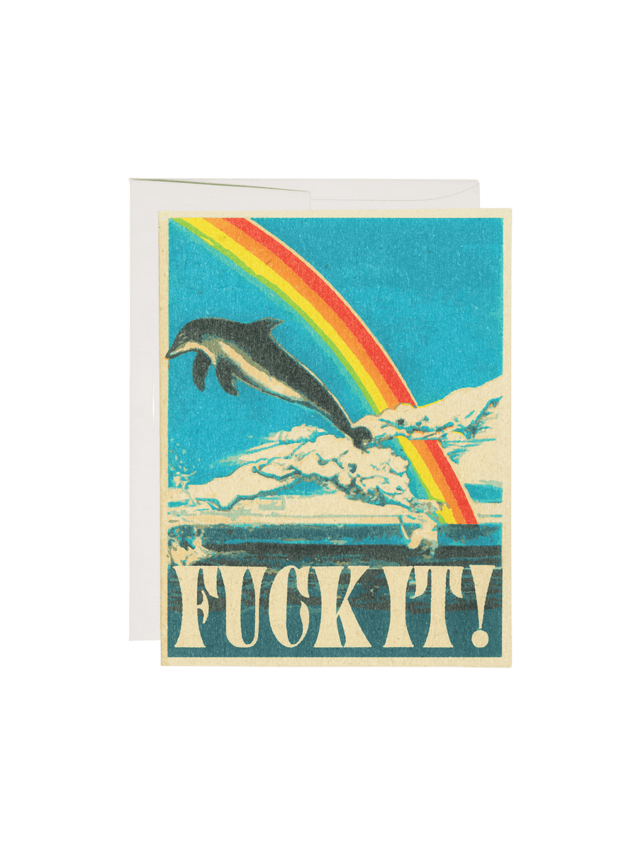 Red Cap Cards Dolphin Encouragement Greeting Card by Daren Thomas Magee | Twentyseven Toronto