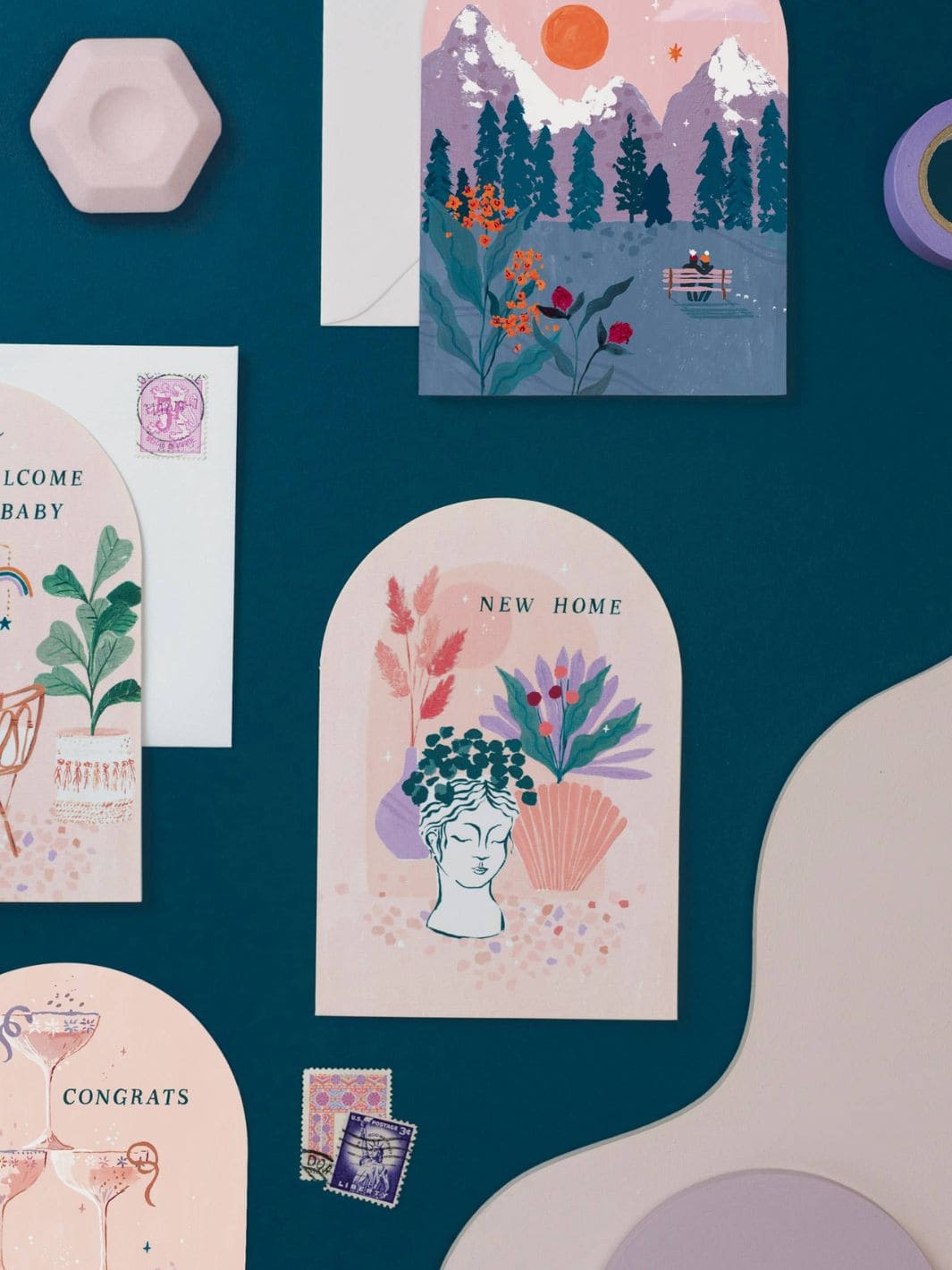 Sister Paper Co. Dried Flowers New Home Card | Housewarming Card | New House | Twentyseven Toronto