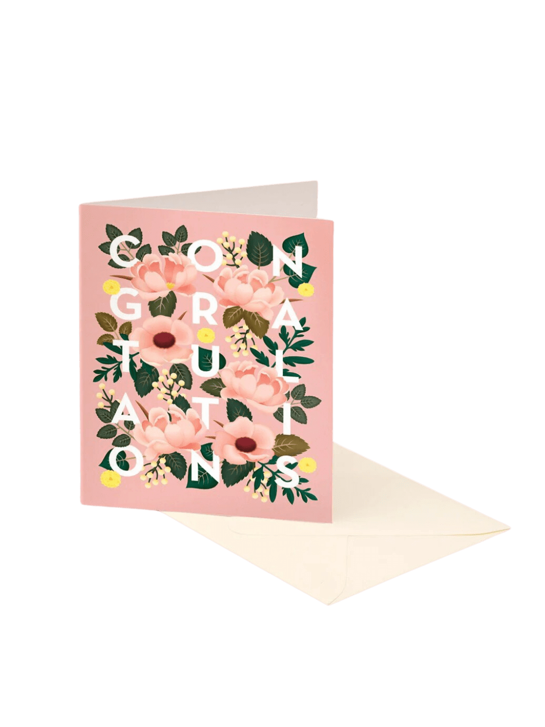 Clap Clap Design Dusty Pink Floral Congratulations Card | Twentyseven Toronto