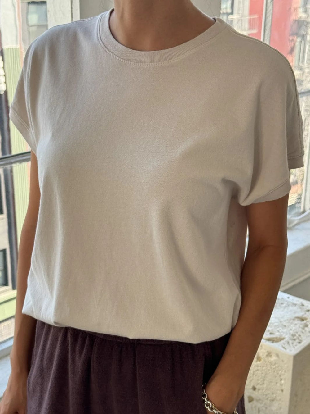 Le Bon Shoppe Ease Tee in Rice | Twentyseven Toronto