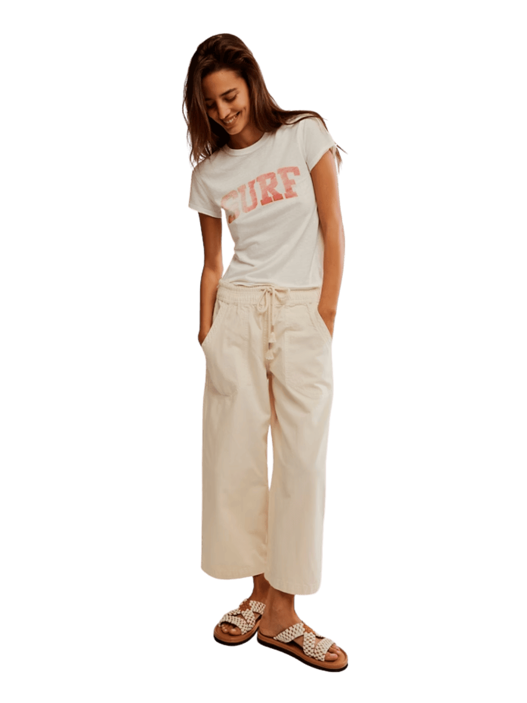 Free People We the Free Easy Peasy Pull-On Trousers in Irie | Twentyseven Toronto
