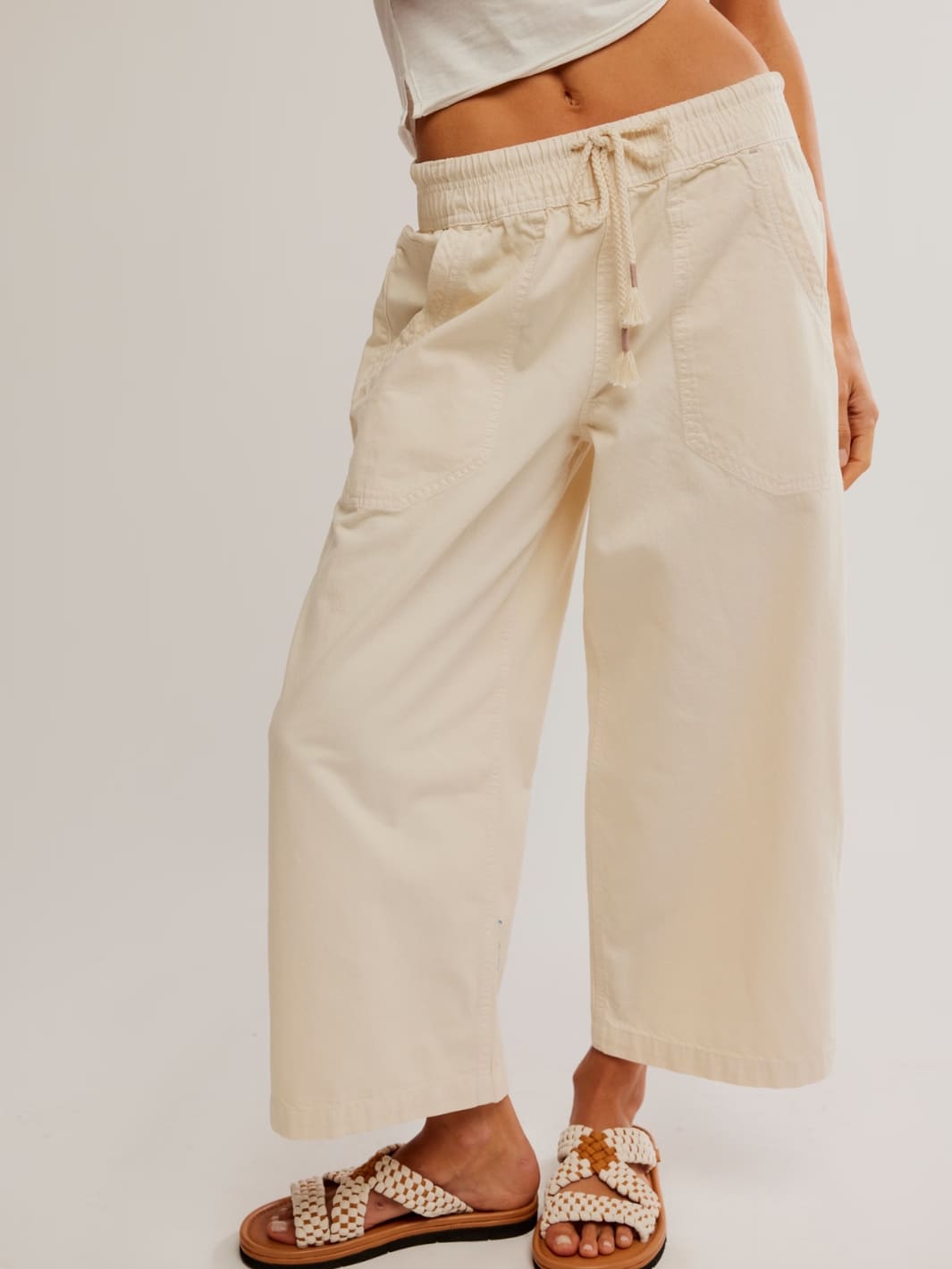 Free People We the Free Easy Peasy Pull-On Trousers in Irie | Twentyseven Toronto