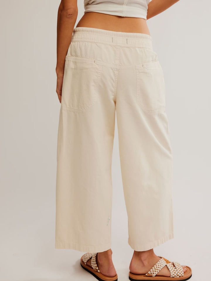 Free People We the Free Easy Peasy Pull-On Trousers in Irie | Twentyseven Toronto