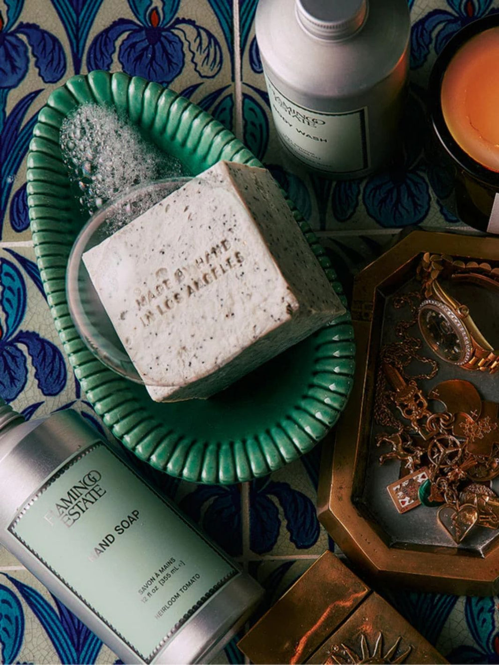 Flamingo Estate Exfoliating Peppermint Soap Brick | 12oz | Twentyseven Toronto