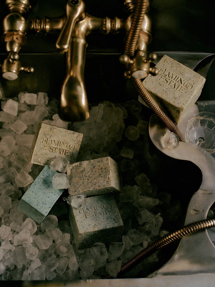 Flamingo Estate Exfoliating Peppermint Soap Brick | Twentyseven Toronto