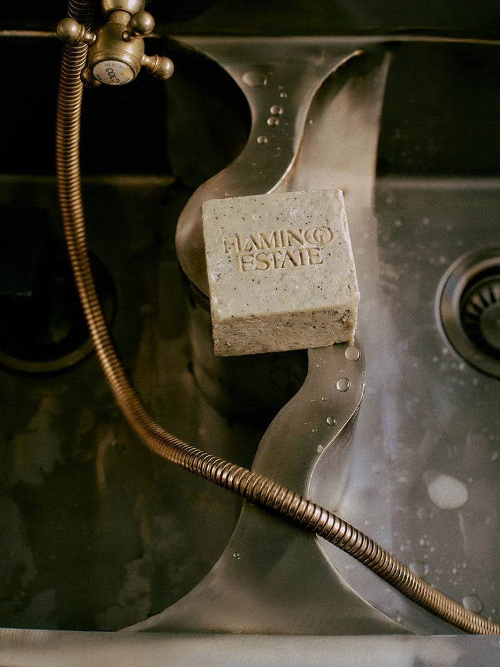 Flamingo Estate Exfoliating Peppermint Soap Brick | Twentyseven Toronto