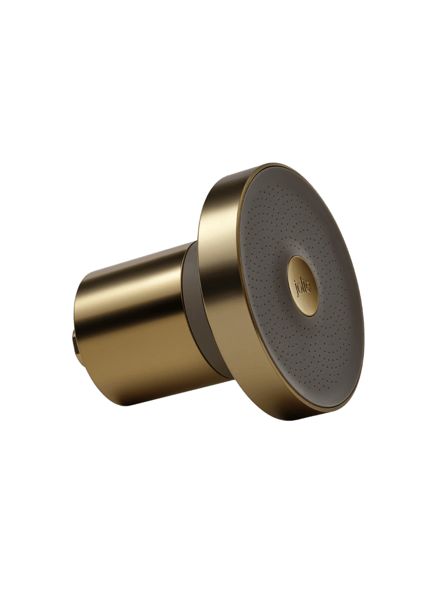 The Jolie Skin Co The Filtered Shower Head in Brushed Gold | Twentyseven Toronto