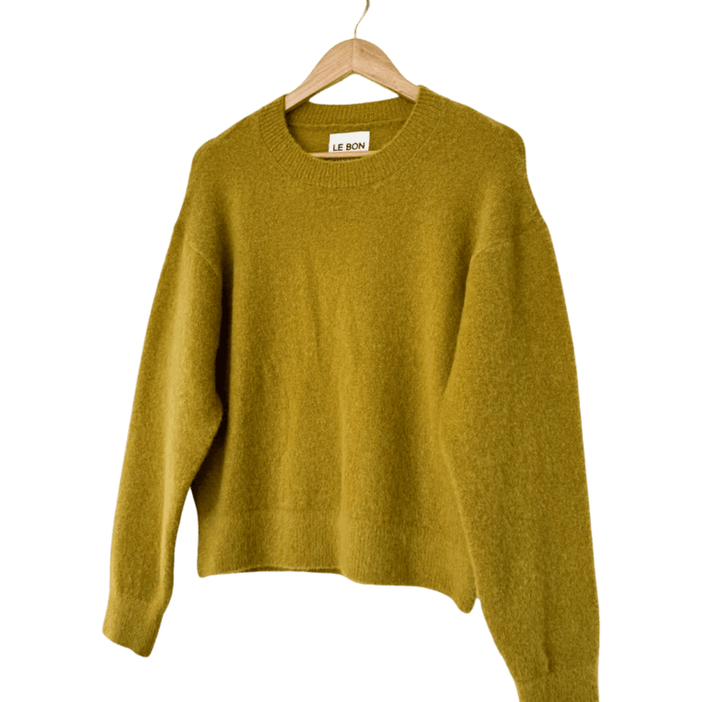 Le Bon Shoppe Finn Mohair Sweater in Bistro Yellow | Twentyseven