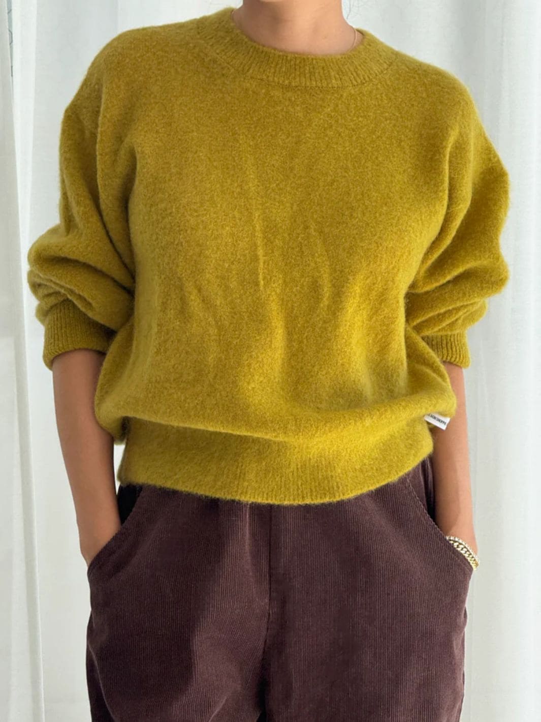 Le Bon Shoppe Finn Mohair Sweater in Bistro Yellow | Twentyseven