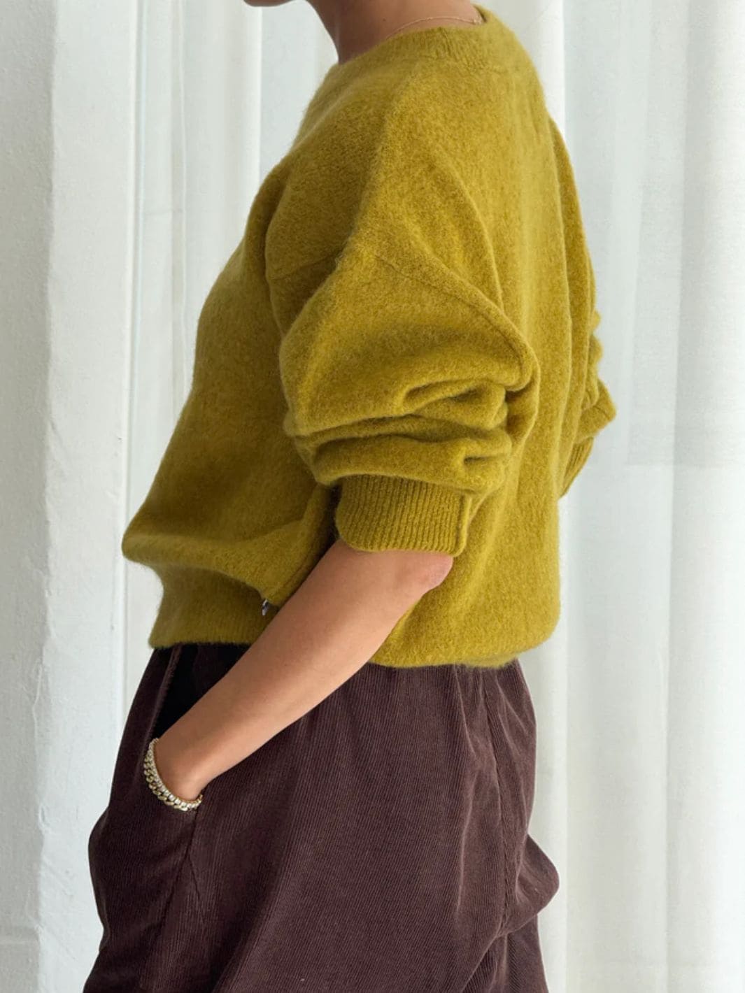 Le Bon Shoppe Finn Mohair Sweater in Bistro Yellow | Twentyseven