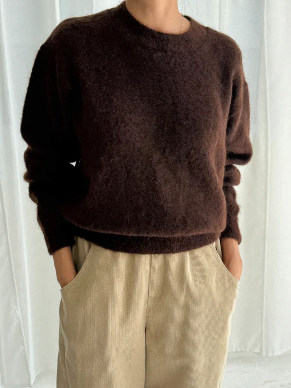 Le Bon Shoppe Finn Mohair Sweater in Cocoa Bean | Twentyseven Toronto